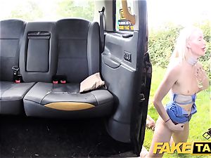 fake cab Golden douche for steaming female followed anal invasion hump