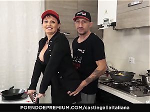 casting ALLA ITALIANA Mature red-haired butt pummeled deep